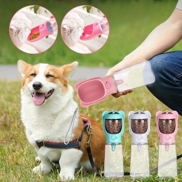 Portable Multifunction Dog Water Bottle with Integrated Bowl - Image 3