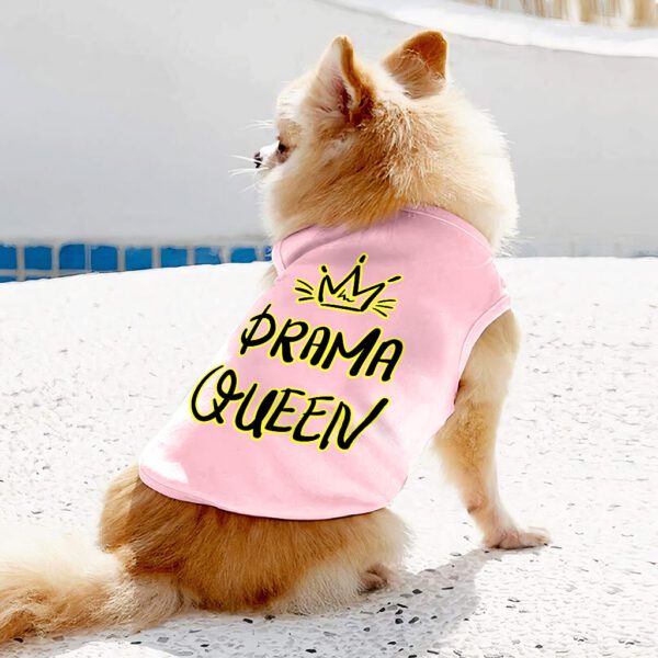 Drama Queen Dog Sleeveless Shirt - Funny Dog Shirt - Themed Dog Clothing - Image 6