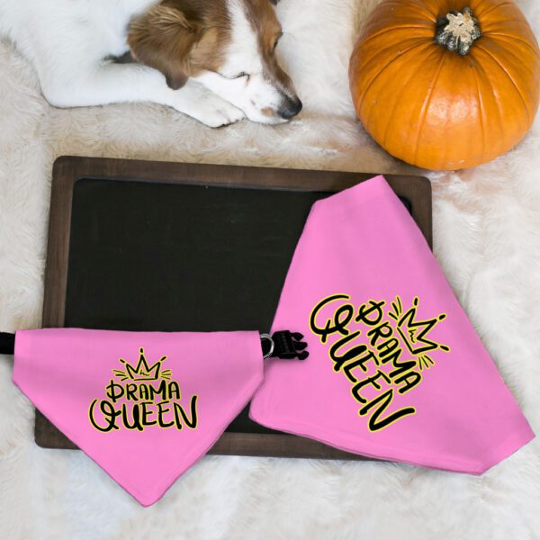 Drama Queen Pet Bandana Collar - Funny Scarf Collar - Themed Dog Bandana - Image 7