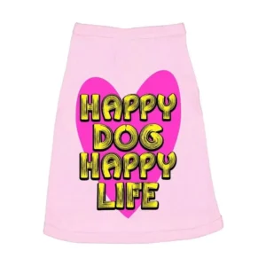 a pink shirt with words on it