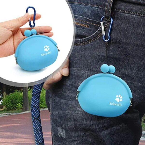 Compact Silicone Dog Treat Pouch - Portable Snack Bag for Training & Outdoor Adventures - Image 5