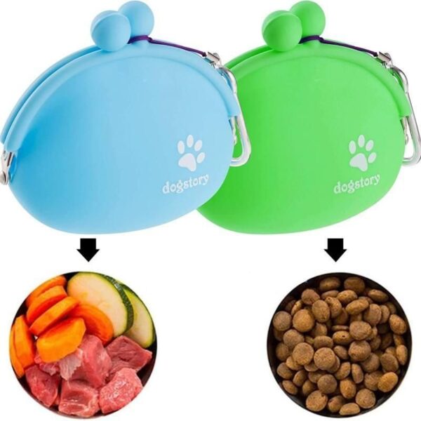 Compact Silicone Dog Treat Pouch - Portable Snack Bag for Training & Outdoor Adventures - Image 3