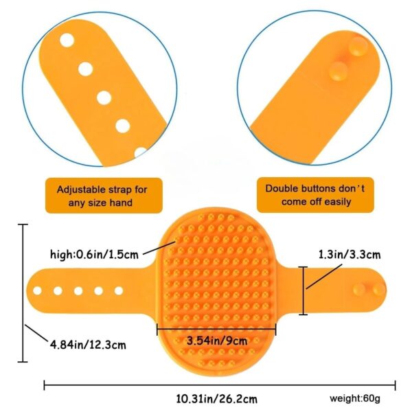 Gentle Pet Grooming and Massage Brush for Dogs and Cats - Image 3