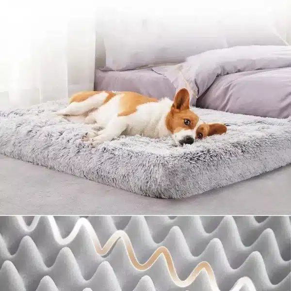 Luxurious Plush Square Dog Mattress - Image 2