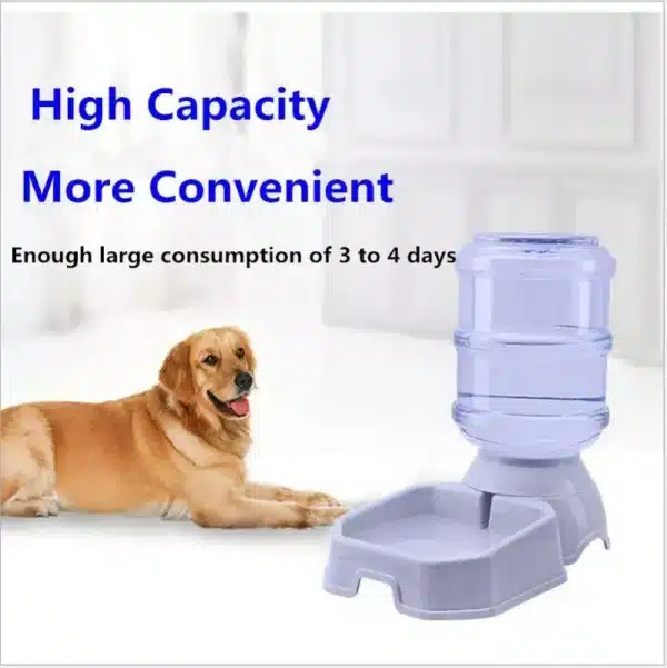 3.8L Large-Capacity Automatic Pet Feeder and Water Dispenser for Dogs and Cats - Image 3