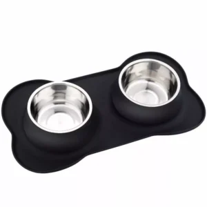 a black mat on bowl