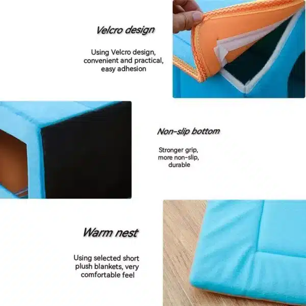 Universal Winter Dog & Cat Cozy House with Removable Cover - Image 5