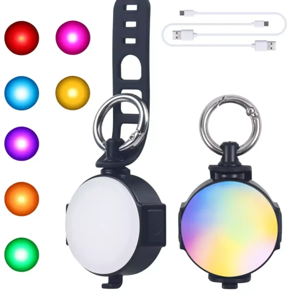 USB Rechargeable LED Pet Safety Light - Multi-Mode Dog & Cat Collar Flashlight for Night Adventures - Image 4