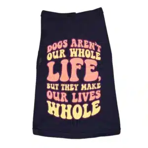 a black shirt with words on it